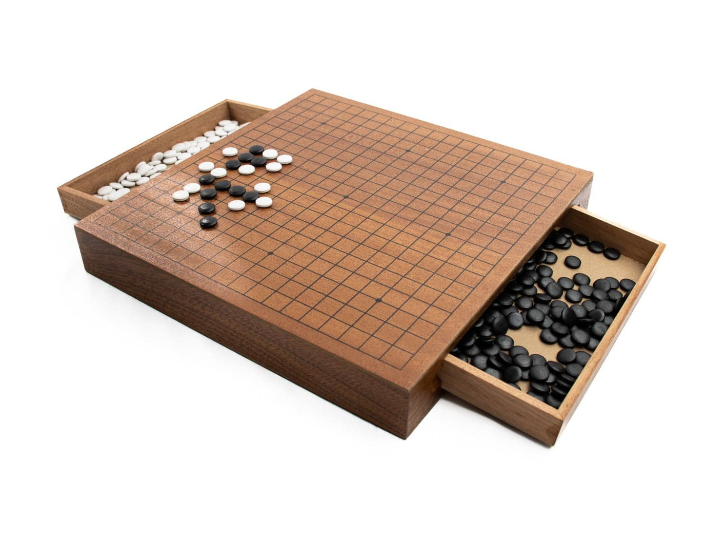LPG Classics | Wooden Weiqi/Go Set (30cm Board with Drawers)