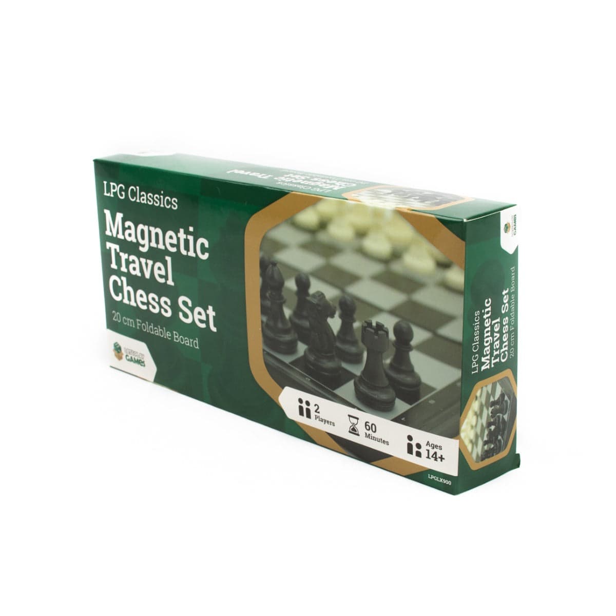 LPG Classics | Plastic Magnetic Travel Chess Set (20cm Foldable Board)