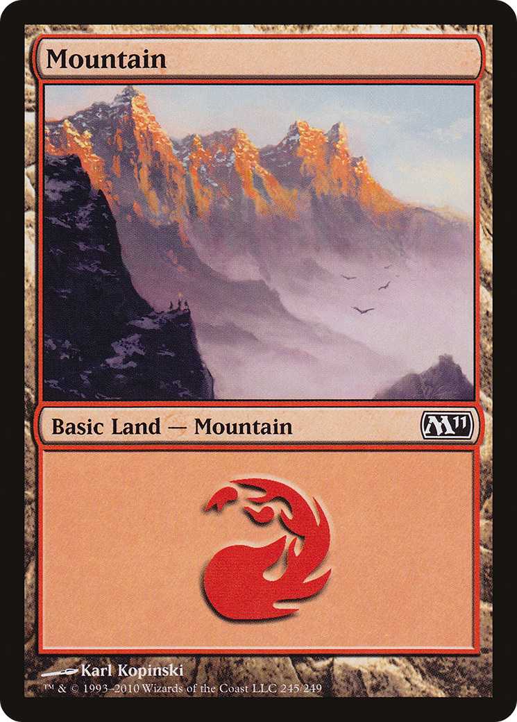 Mountain (245) [Magic 2011] Foil