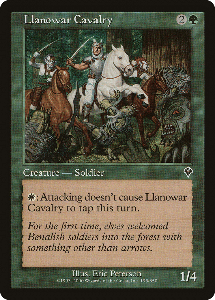 Llanowar Cavalry [Invasion] Foil