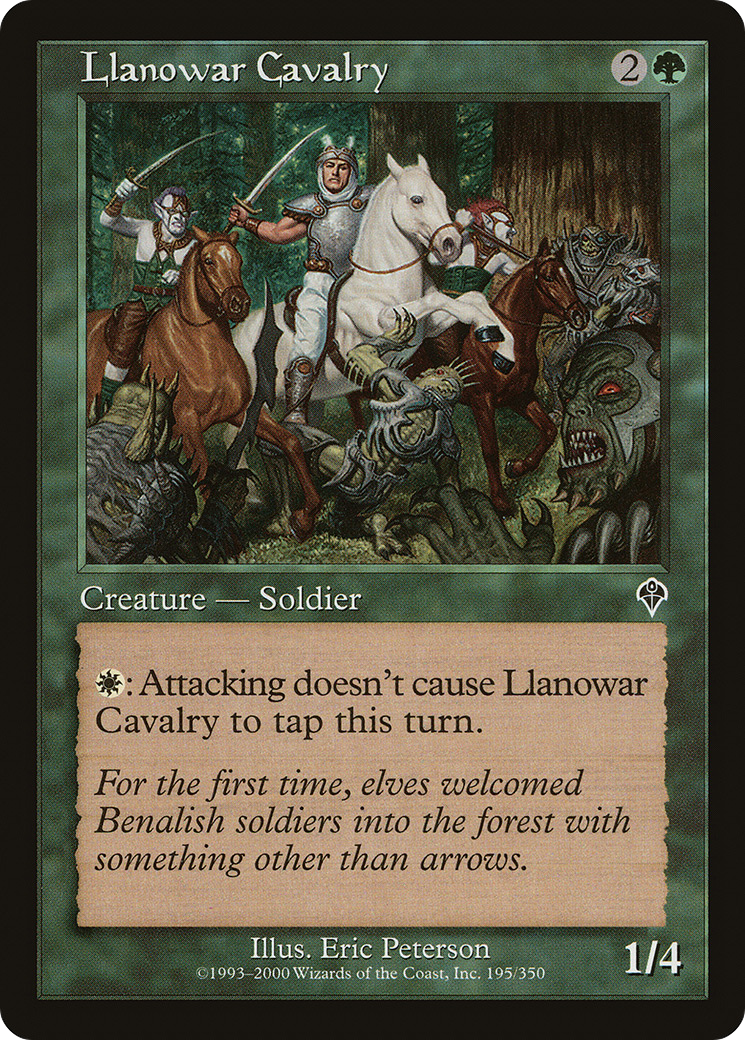 Llanowar Cavalry [Invasion] Foil