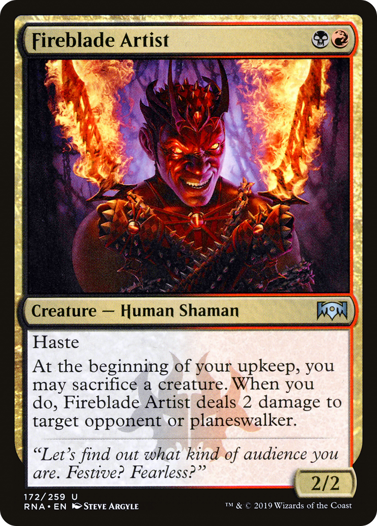 Fireblade Artist [Ravnica Allegiance] Foil