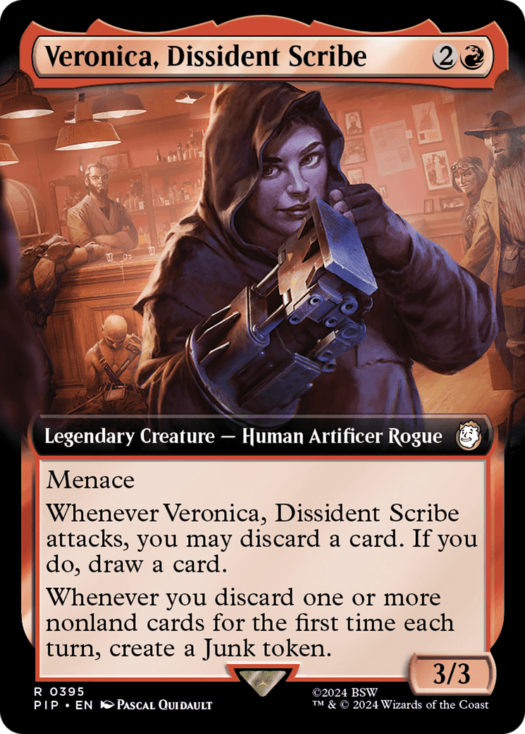 Veronica, Dissident Scribe (Extended Art) [Fallout] Foil
