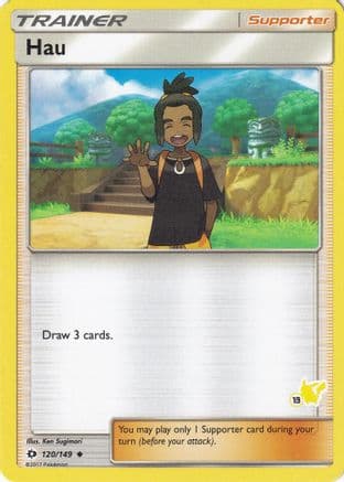 Hau (# Pikachu Stamped) 120/149 - Battle Academy