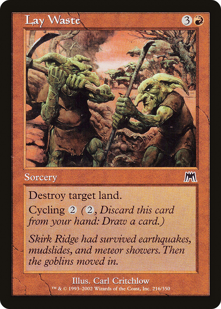 Lay Waste [Onslaught] Foil