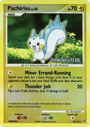 Pachirisu [Diamond & Pearl] 35/130 - Burger King Promos Reverse Holofoil