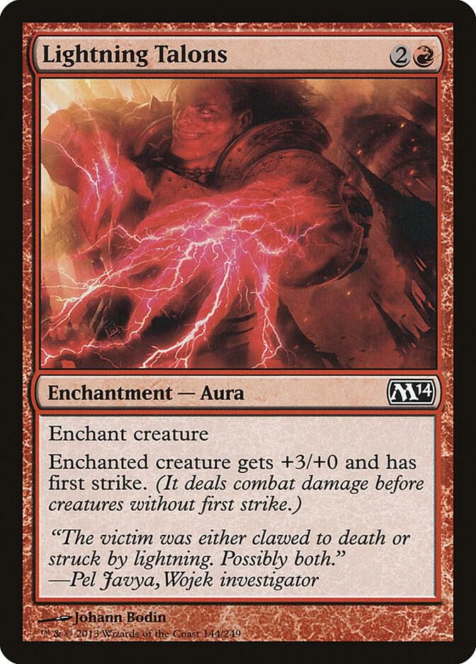 Lightning Talons 144/249 (Magic 2014 (M14))  - Foil