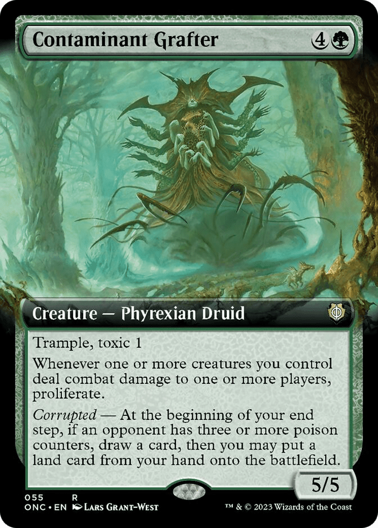 Contaminant Grafter (Extended Art) [Phyrexia: All Will Be One Commander] Foil