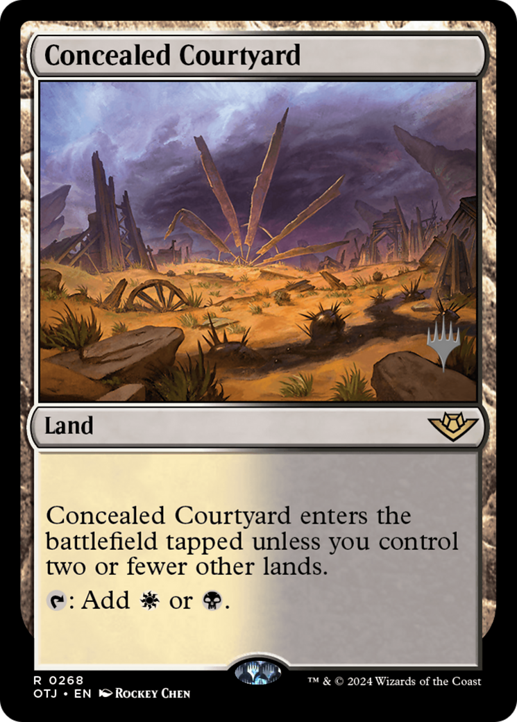 Concealed Courtyard (Promo Pack) [Outlaws of Thunder Junction Promos] Foil