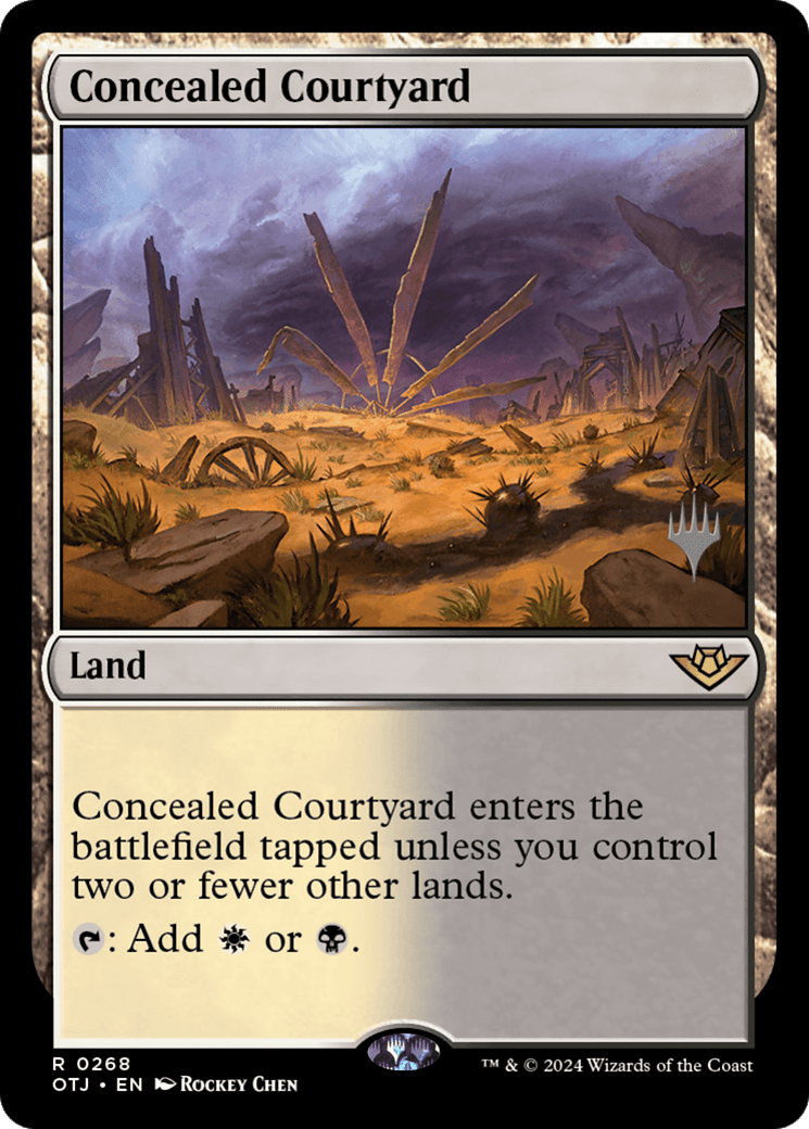 Concealed Courtyard (Promo Pack) [Outlaws of Thunder Junction Promos] Foil