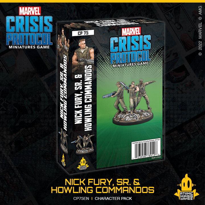 Marvel Crisis Protocol Miniatures Game | Nick Fury, SR. & Howling Commandos