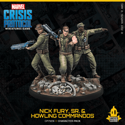 Marvel Crisis Protocol Miniatures Game | Nick Fury, SR. & Howling Commandos