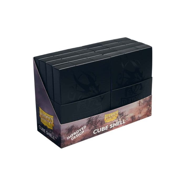 Dragon Shield | Cube Shell Deck Box | Shadow Black (Pack of 8)