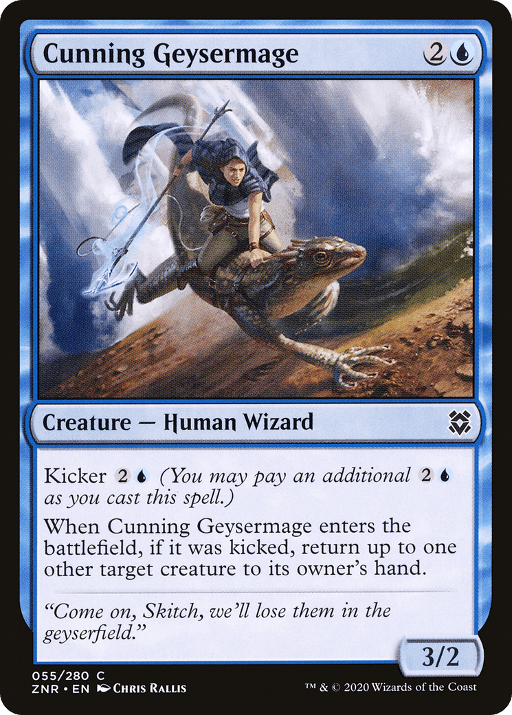 Cunning Geysermage [Zendikar Rising] Foil