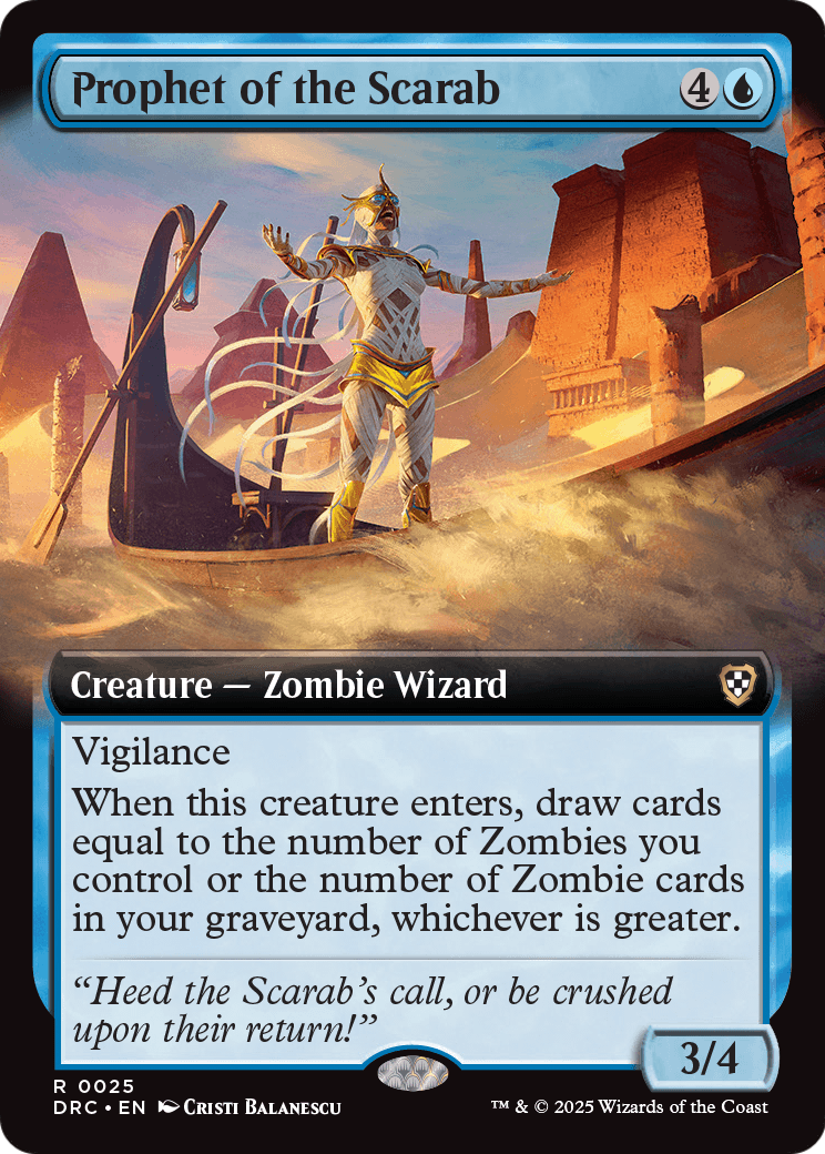 Prophet of the Scarab (Extended Art) (-025) [Commander: Aetherdrift]