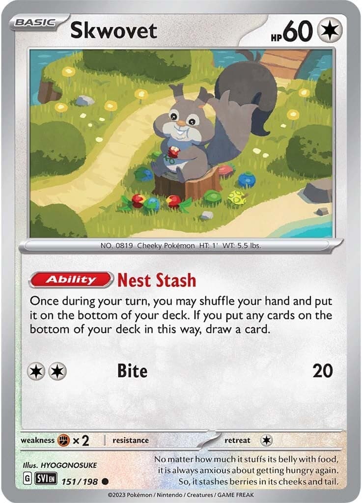 Skwovet 151/198 - SV01 Scarlet & Violet Base Set Reverse Holofoil
