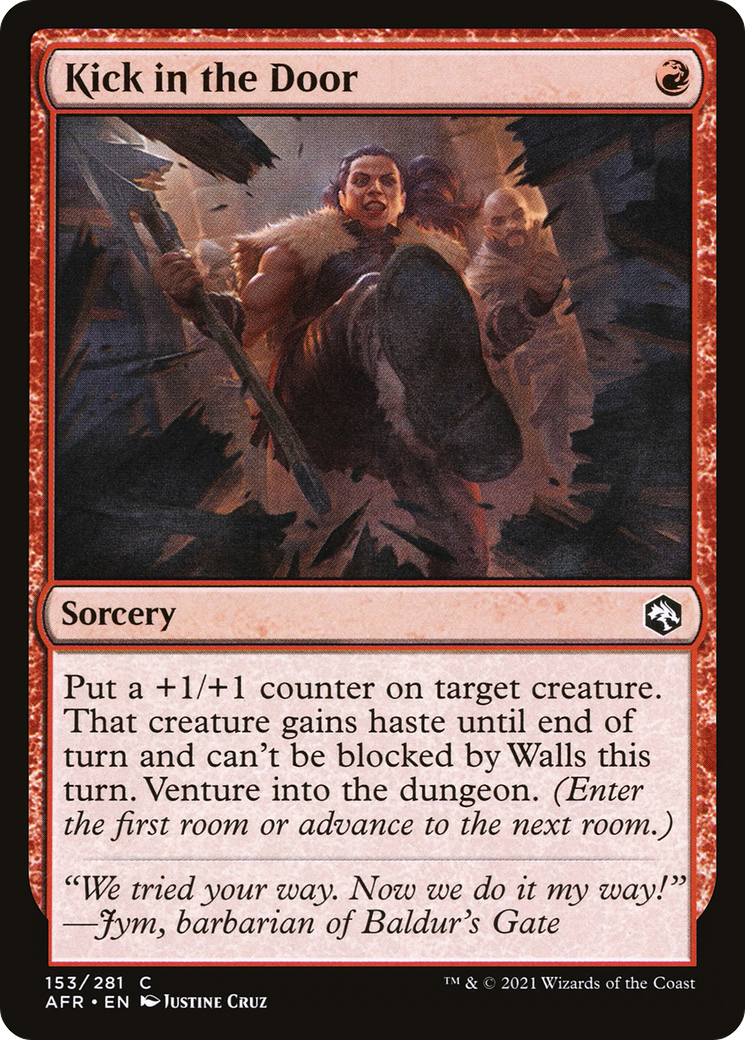 Kick in the Door [Dungeons & Dragons: Adventures in the Forgotten Realms] Foil