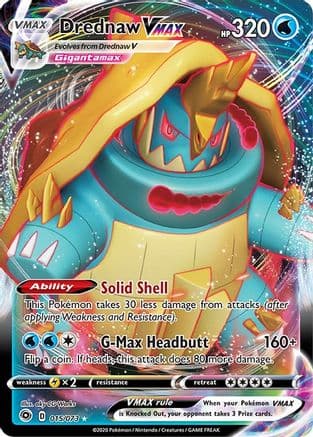 Drednaw VMAX 015/73 - Champions Path Holofoil