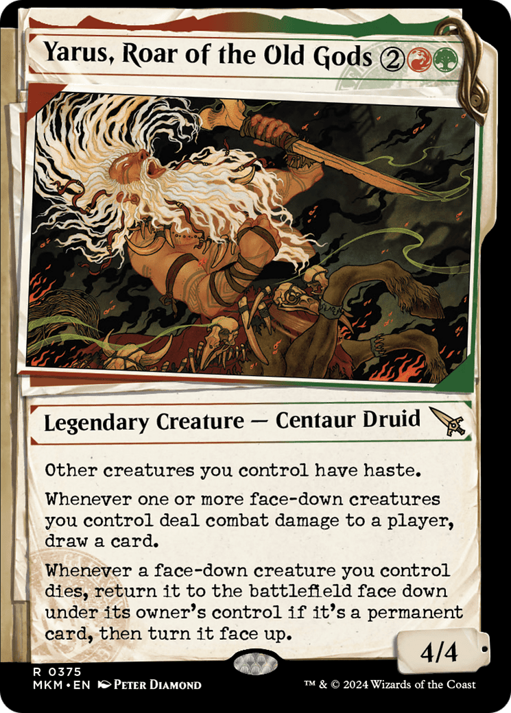 Yarus, Roar of the Old Gods (Showcase) [Murders at Karlov Manor] Foil