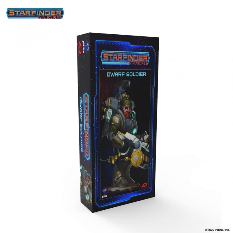 Starfinder Masterclass Miniatures: Dwarf Soldier