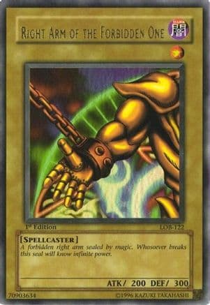 Right Arm of the Forbidden One [LOB-122] Ultra Rare