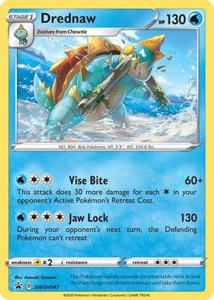 Drednaw SWSH047 SWSH047/307 - SWSH Sword & Shield Promo Cards Holofoil
