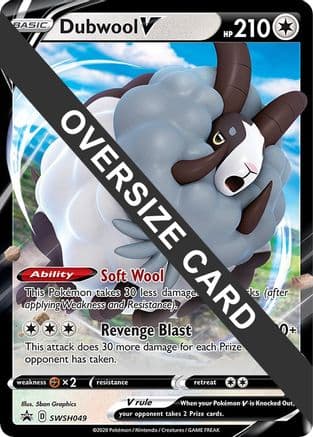 Dubwool V SWSH049- Jumbo Cards Holofoil