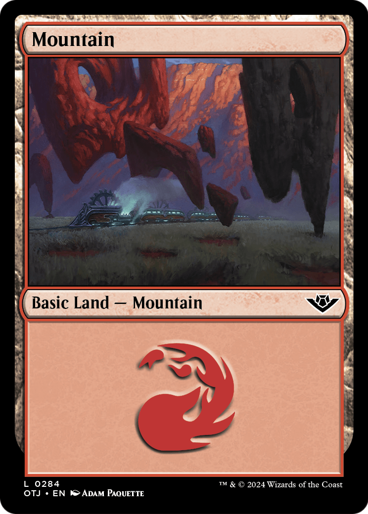 Mountain (0284) [Outlaws of Thunder Junction] Foil