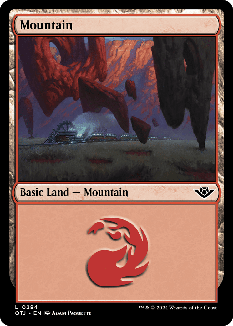 Mountain (0284) [Outlaws of Thunder Junction] Foil