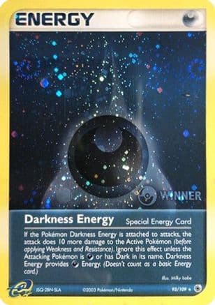 Darkness Energy (Special) (Cosmos Holo) [Winner] 93/109 - League & Championship Cards Holofoil