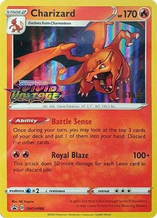 Charizard SWSH066 (Prerelease) [Staff] SWSH066- SWSH Sword & Shield Promo Cards Holofoil