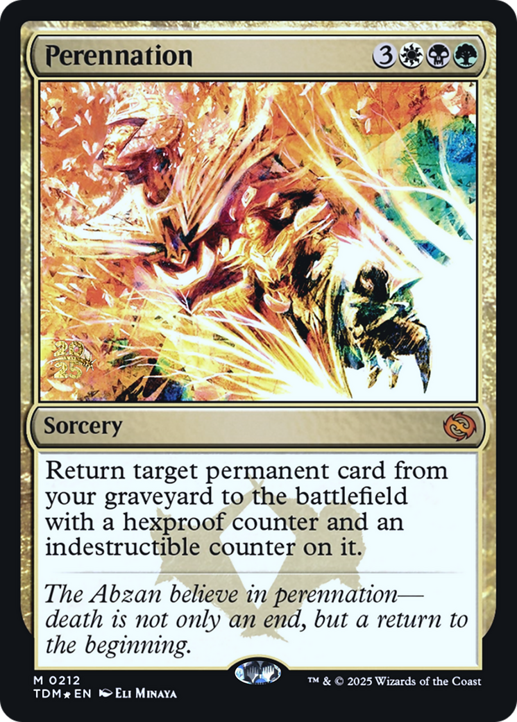 Perennation (212) [Prerelease Cards]  Foil