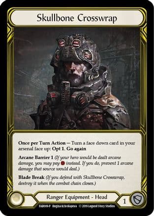 Skullbone Crosswrap (Golden) (FAB009) - Flesh and Blood: Promo Cards