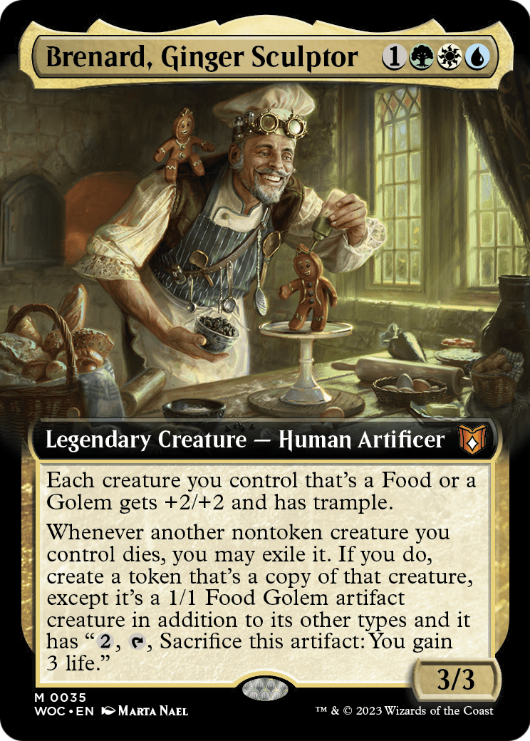 Brenard, Ginger Sculptor (Extended Art) [Wilds of Eldraine Commander] Foil