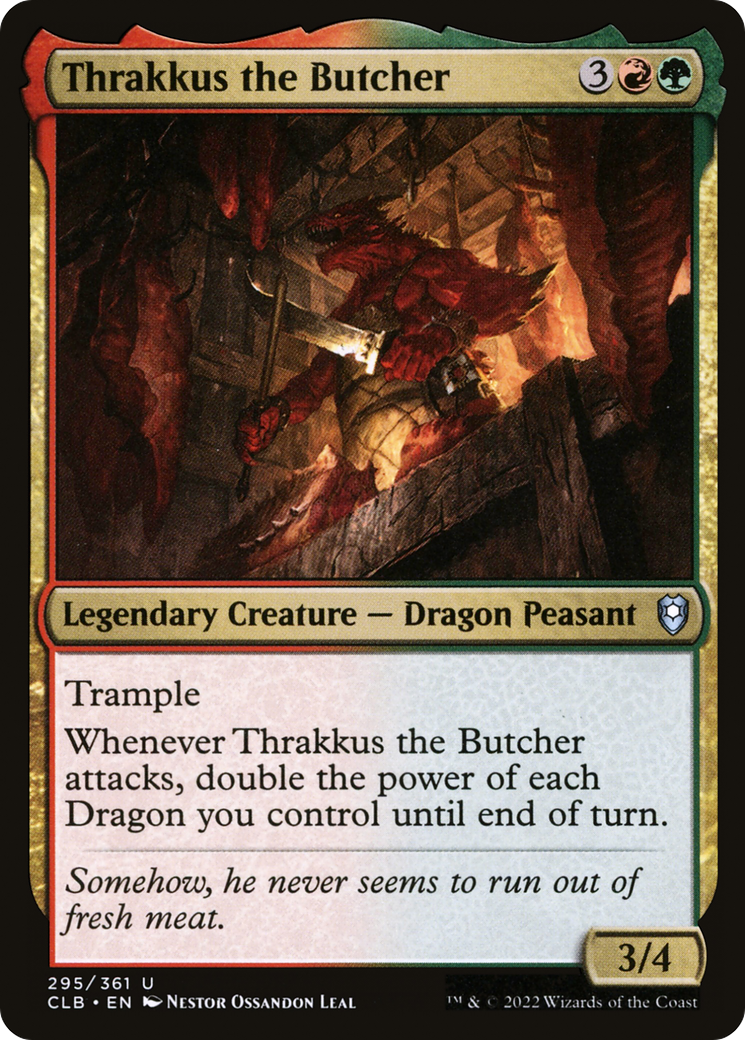 Thrakkus the Butcher [Commander Legends: Battle for Baldur's Gate] Foil