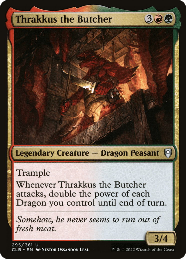 Thrakkus the Butcher [Commander Legends: Battle for Baldur's Gate] Foil