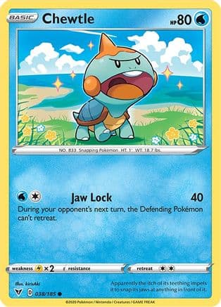 Chewtle 038/185 - SWSH04 Vivid Voltage Reverse Holofoil