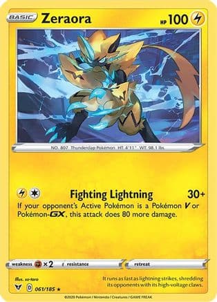 Zeraora 061/185 - SWSH04 Vivid Voltage Reverse Holofoil