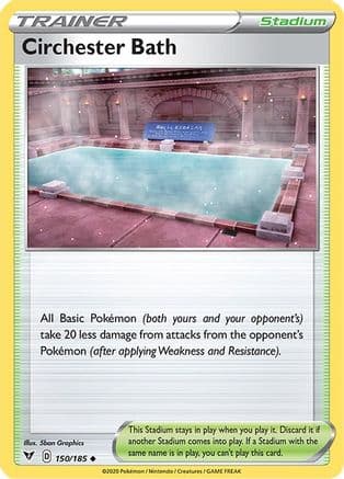 Circhester Bath 150/185 - SWSH04 Vivid Voltage Reverse Holofoil