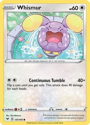 Whismur 135/185 - SWSH04 Vivid Voltage