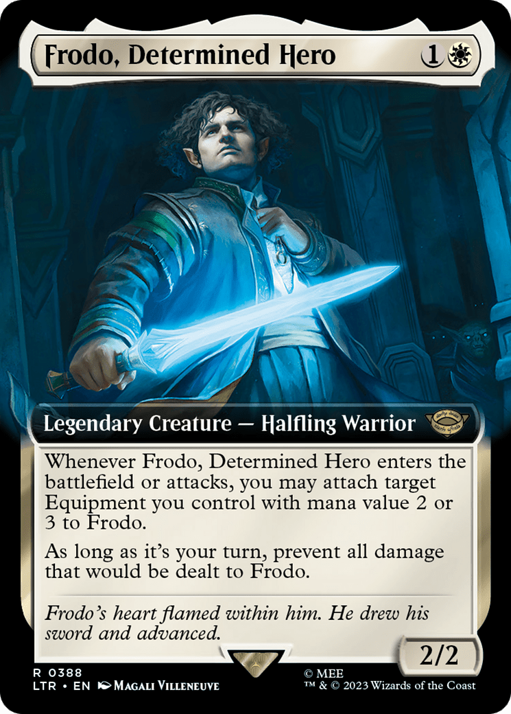 Frodo, Determined Hero (Extended Art) [The Lord of the Rings: Tales of Middle-Earth] Foil