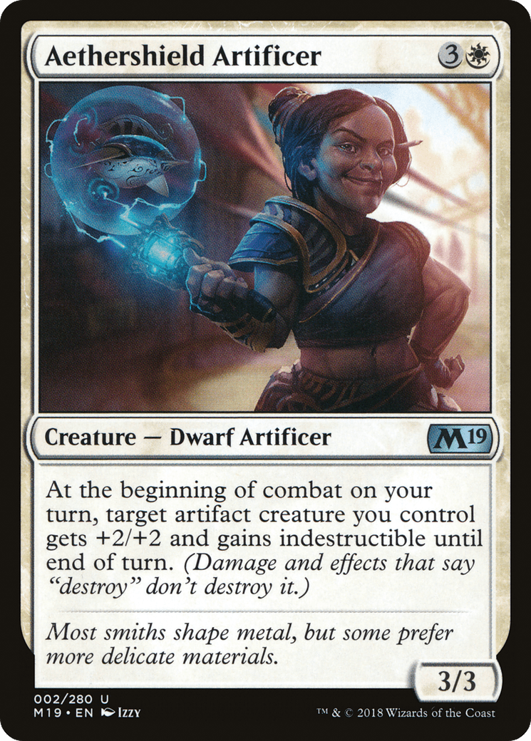 Aethershield Artificer [Core Set 2019] Foil