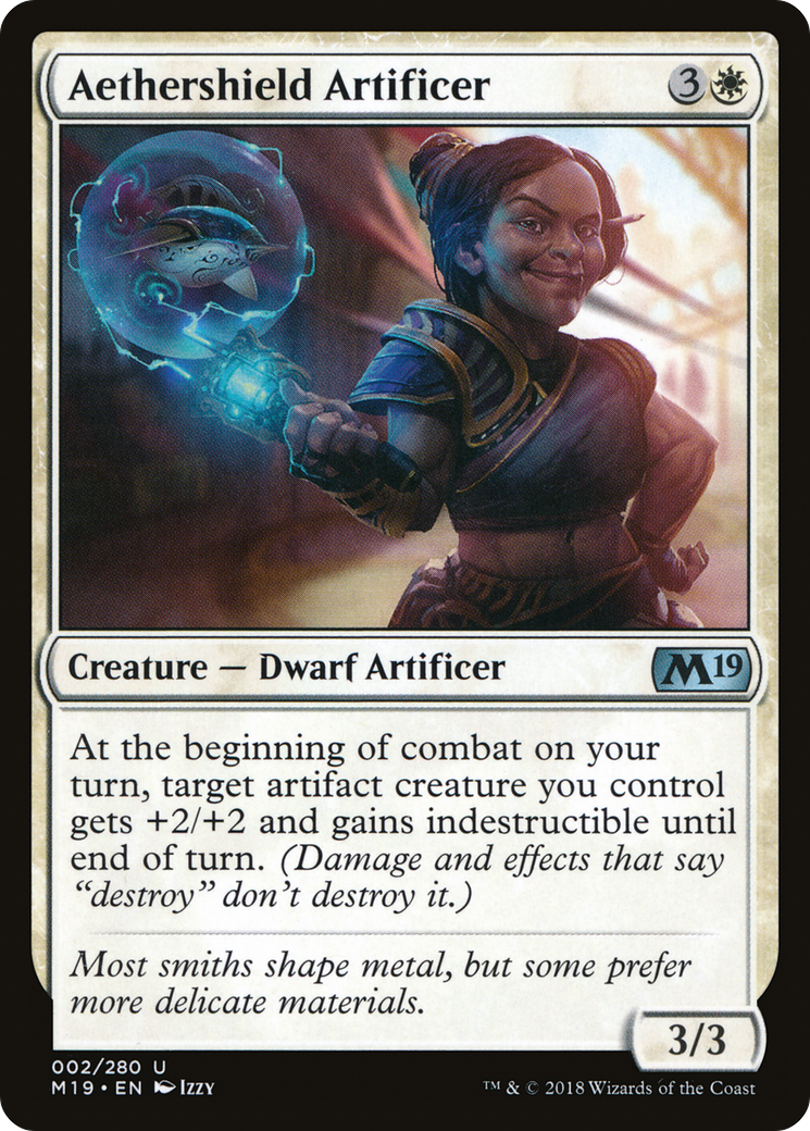 Aethershield Artificer [Core Set 2019] Foil