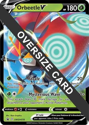 Orbeetle V SWSH078 SWSH078- Jumbo Cards Holofoil