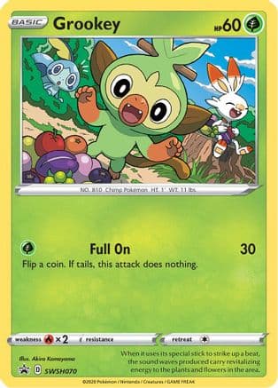 Grookey SWSH070/307 - SWSH Sword & Shield Promo Cards Holofoil