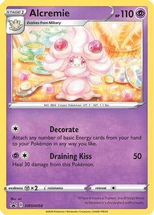 Alcremie SWSH058/307 - SWSH Sword & Shield Promo Cards Holofoil