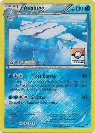 Avalugg (Pokemon League) [4th Place] 31/106 - League & Championship Cards Reverse Holofoil