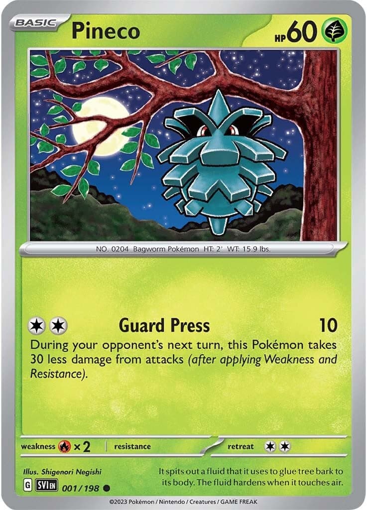 Pineco 001  SV01 Scarlet & Violet Base Set - Common