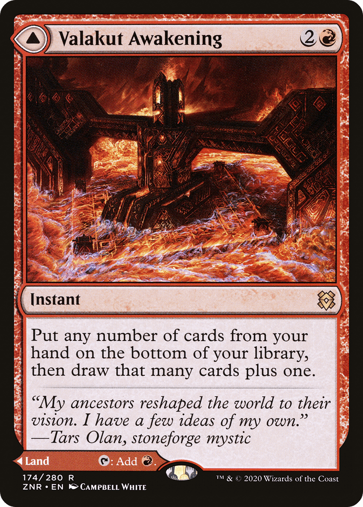 Valakut Awakening // Valakut Stoneforge [Zendikar Rising] Foil