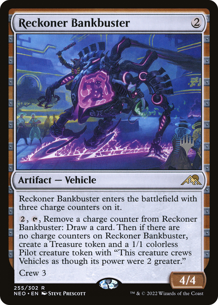 Reckoner Bankbuster (Promo Pack) [Kamigawa: Neon Dynasty Promos] Foil